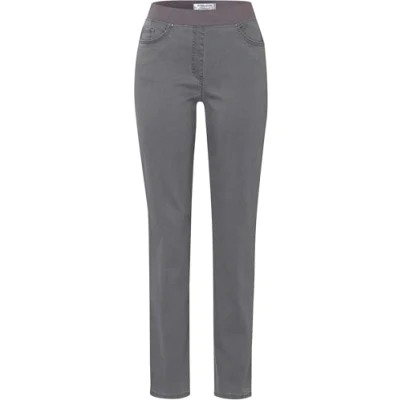 Image of Raphaela by Brax Women&#039;s Pamina Rundum Schlupf Super Dynamic Denim Slim Jeans, Gray, 31W x 32L