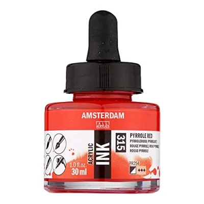 Image of Amsterdam ACRYLC Ink, Pyrrole Red, One Size