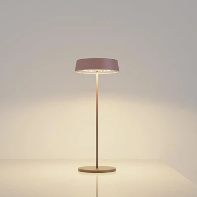 Image of Palmina 901, Dimmable Rechargeable Led Lamps in Aluminium, Cordless 4400mah, IP54 Protection, Touch Lights for Indoor/Outdoor Use Suitable Dinner, Reading, Bedroom, Garden and More/Pink
