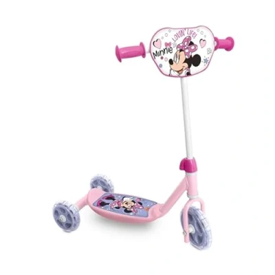 Image of MONDO 28690 Toys My First Scooter Minnie Mouse Baby 3 Wheels with Storage Bag Included for Boy Girl from 2 Years Disney 28690, Multi Coloured, Regolabile