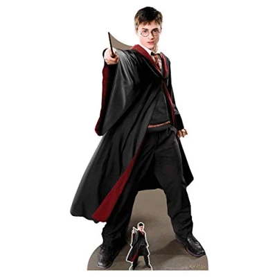 Image of STAR CUTOUTS Ltd Quidditch Height SC1478 Captain Lifesize Cardboard Cutout Harry Potter Party ThemeHeight 170cm, Solid, Regular