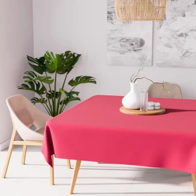 Image of Soleil d&#039;ocre Nappen Rose 180 x cm