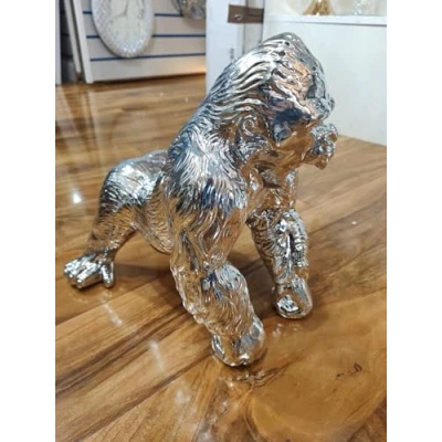 Image of Biznest GORILLA CRYSTAL DISNEY SILVER SHELVES ORNAMENT BLING
