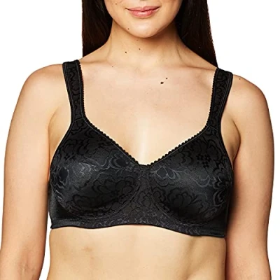 Image of Playtex Women&#039;s 18 Hour Ultimate Lift &amp; Support Wireless Bra Us4745, 2 Pack Full Coverage, Black/Black, 36C (Pack of 2)