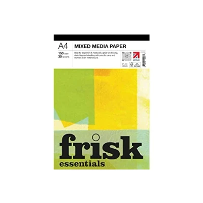 Image of Frisk Essentials Mixed Media Paper Pad 150gsm 30sheets A4, White