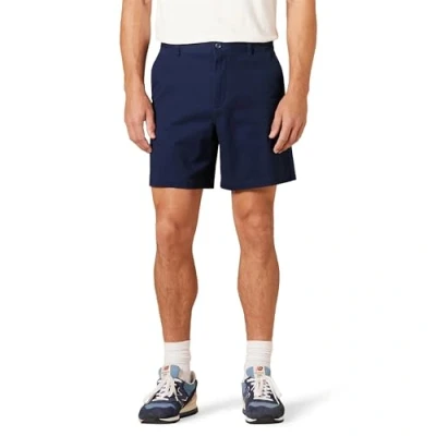 Image of Amazon Essentials Men&#039;s Classic Fit 7&quot; Comfort Stretch Chino Shorts, Navy, 36W