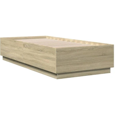 Image of vidaXL Bed Frame without Mattress Sonoma Oak 90x200 cm