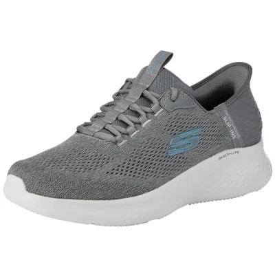 Image of Skechers Men&#039;s Skech lite Pro Trainers, Charcoal Mesh Blue Trim, 5.5 UK