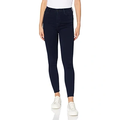 Image of 7 For All Mankind Women&#039;s Aubrey Skinny Jeans, Blue (Dark TV), W32/L27 (Size: 32/27)