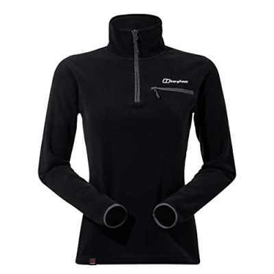 Image of Berghaus Womens Prism 2.0 Micro Half Zip Fleece Jacket Black UK 10