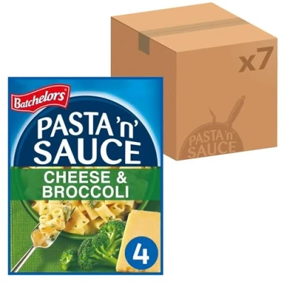 Image of Batchelors Pasta &#039;n&#039; Sauce Cheese &amp; Broccoli Ready Meal, 99 g Packet (Pack of 7)