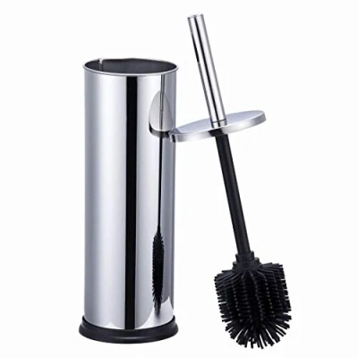 Image of VINN DUNN TOP Stainless Steel Toilet Brush Holder with Silicone for bathroom/hotel/home,103 x 103 380 mm(Chrome)