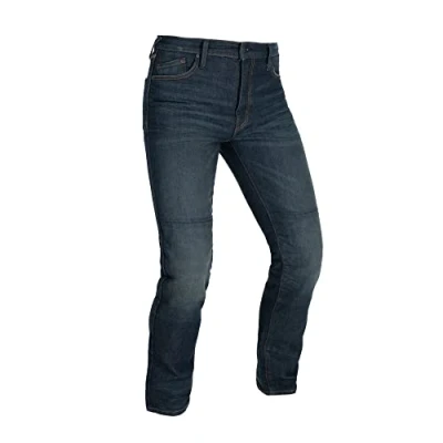 Image of Oxford Men&#039;s OA AAA Straight Jeans Motorcycle, Blue 3 Year Aged, Short