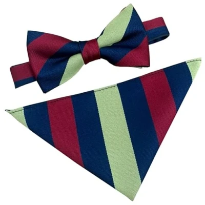 Image of Men&#039;s Royal Army &amp; Medical Corps Regimental Bow Tie Hanky Set