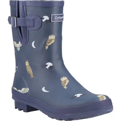 Image of Cotswold Woodland Owls Mid Wellingtons Boots for Female Size 3