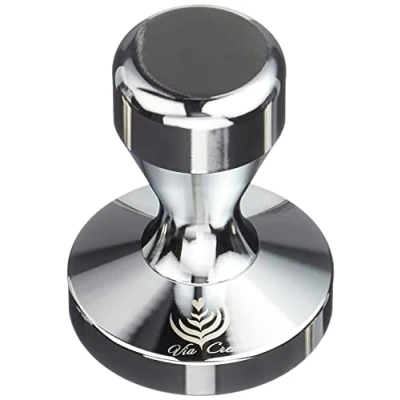 Image of ITALPARTS Via Crema Coffee Tamper, Portafilter Espresso 58.5 mm, Stainless Steel (Tamper 58.50), Machine, Accessories