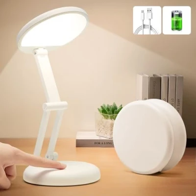Image of Desk Lamp Table Lamp,3600mAh Battery Rechargeable Lamp,10 Brightness Light,Rechargeable Light Operated Lamp,Cordless Wireless Lamp,Small LED