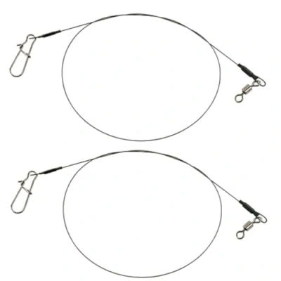 Image of Fox Rage Strike Point 7 Strand Titanium Leader 50 cm 2 Leaders, Load Capacity: 23 kg / lb