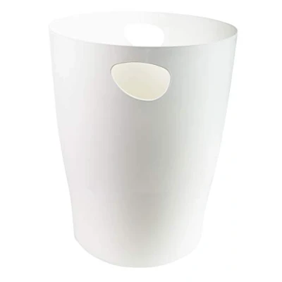 Image of Exacompta Ref 45313D Ecobin Waste Paper Bin 263 x 335mm in Size, Large Capacity of 15 Litres, Easy Clean Interior White Suitable for Office &amp; Home
