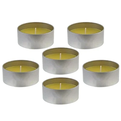Image of 1ABOVE 6Pk Outdoor Citronella 8 Hours Burn Candle in Tin Mosquito Fly Insect Repeller