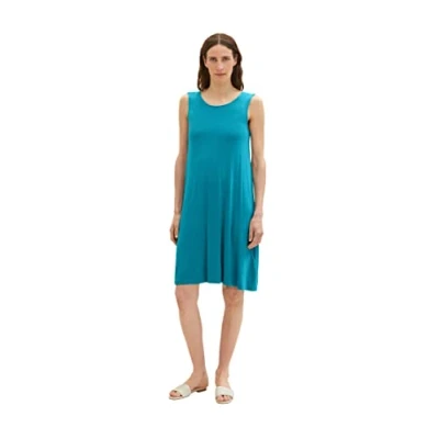 Image of TOM TAILOR Women&#039;s 1036803 Dress, 31668 Petrol Green, 42