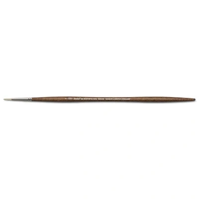 Image of Winsor &amp; Newton Oil Painting Brush, Animal Hair, Brown, Nr. 1 Rundpinsel