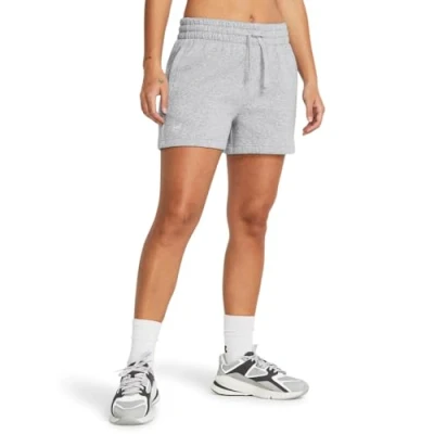 Image of Under Armour Womens Rival Fleece Short, Lightweight Running Shorts, Shorts for Women, Comfortable Women&#039;s