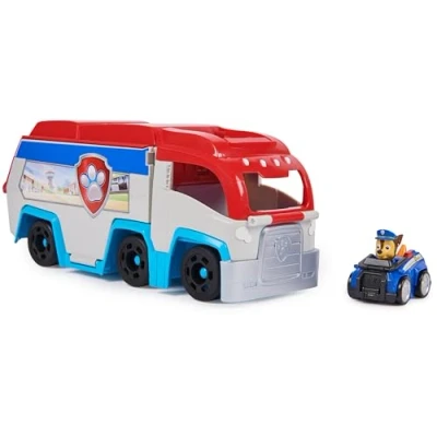 Image of Paw Patrol: Pup Squad Patroller Team Vehicle, Toy Lorry with Collectible Chase Car, Kids’ Toys for Boys &amp; Girls Aged 3+