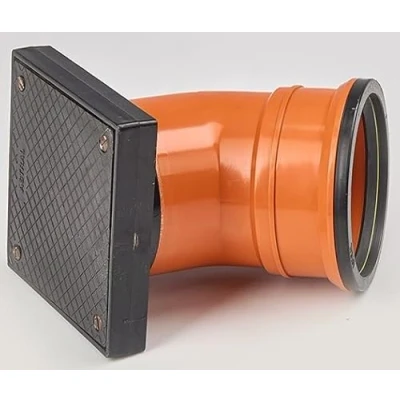 Image of 110MM Orange Underground Pipe Fittings, Push Fit Fittings Rodding Point Eye