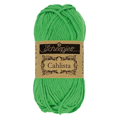 Image of Scheepjes Cahlista 389 Apple Green Yarn 10x50g