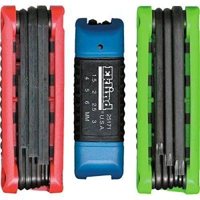 Image of EKLIND 25024 Ergo Fold up Inch / MM Hex Key allen wrench &amp; TORX star Combo (3 sets 24pc)
