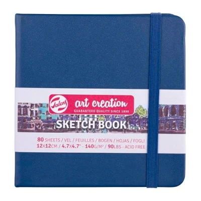 Image of Talens Art Creation Sketchbook 80 Sheets, 12 cm x Size, Navy Blue