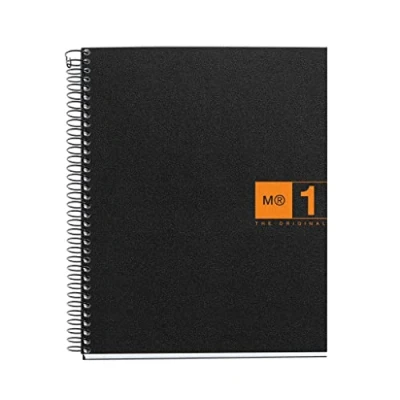 Image of Mr Basicos Pad 1 2658 colore Format A5 Thickness 80 Sheets Cuadricula Polypropylene Orange