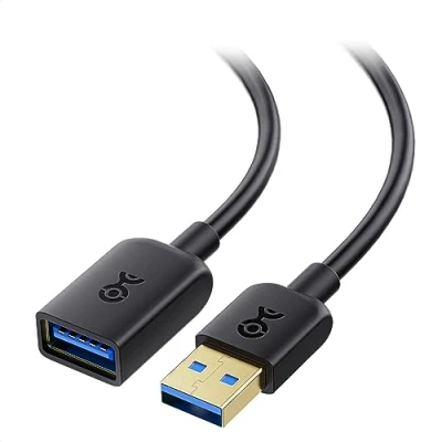 Image of Cable Matters USB to Extension 3m (USB 3 Cable/USB Lead, Lead 3m) in Black