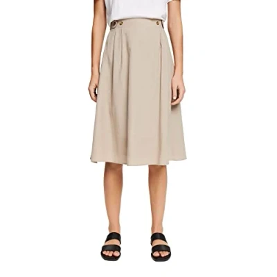 Image of ESPRIT Women&#039;s 042EE1D306 Skirt, 260/LIGHT Taupe, 30