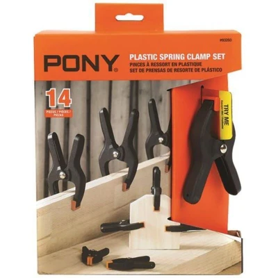 Image of Pony Jorgensen Plastic Spring Clamp 14 Pieces Set