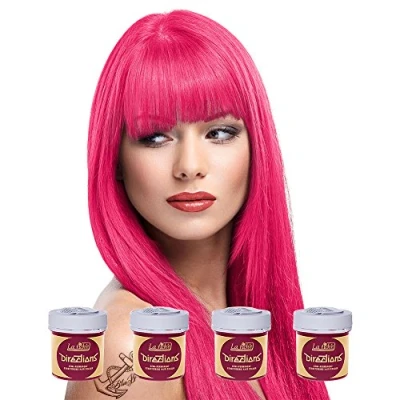 Image of 2 X La Riche Directions Semi Permanent Hair Color 88ml Tubs Flamingo Pink