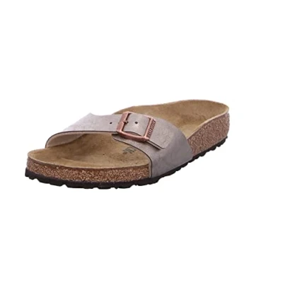 Image of Birkenstock Madrid Regular Mules, Women&#039;s, Size: 5, Graceful taupe High quality imitation leather