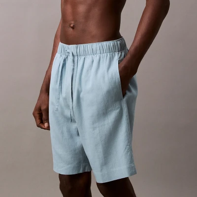 Image of Calvin Klein Linen Blend Sleep Shorts L