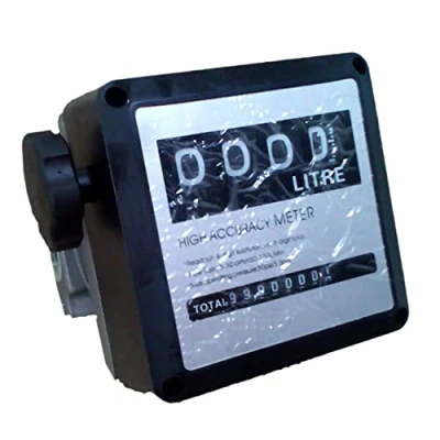 Image of ANCLLO 4 Digital Diesel Fuel Oil Flow Meter Counter High Accuracy 1 percentage