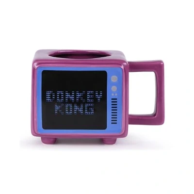 Image of Nintendo Donkey Kong Heat Changing Mug in Presentation Gift Box (Retro TV Design) 17oz Ceramic Large Official Merchandise