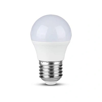 Image of V TAC 5.5W (40W) Energy Saving G45 LED Bulb with Standard E27 ES (Edison Screw) 2700 Kelvin Warm White Pack of 6