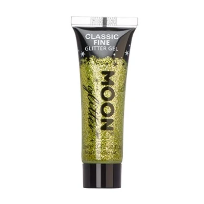 Image of Classic Fine Face &amp; Body Glitter Gel by Moon Gold Cosmetic Festival Paint for Face, Body, Hair, Nails 12ml