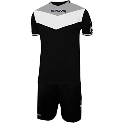 Image of Givova, kit campo, black/light grey, 2XS