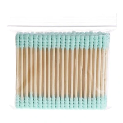 Image of JTQYFI 100Pcs Cosmetic Makeup Cotton Swab Double For Head Ear Buds Cleaning Tools Round Tips Swabs
