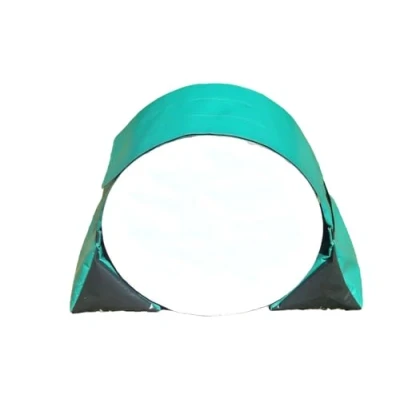 Image of Church Products UK Dog Agility Training Tunnel Sandbags Adjustable (60cm 80cm) Indoor Outdoor Apparatus UV PVC (Green/Black) *Tunnel Not Included*