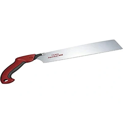Image of Tajima 96843 JPR300A Aluminist Japanese Pull Saw for Precise Rapid Wood Cuts, Black/Silver, 300mm