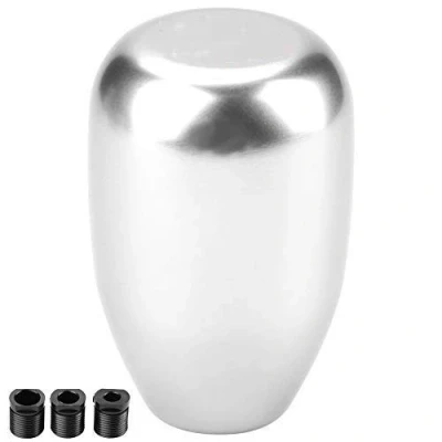 Image of EBTOOLS Gear Shift Knob Lever Handle Head Car Universal Modification Manual Shifter 6 Speed (Silver)