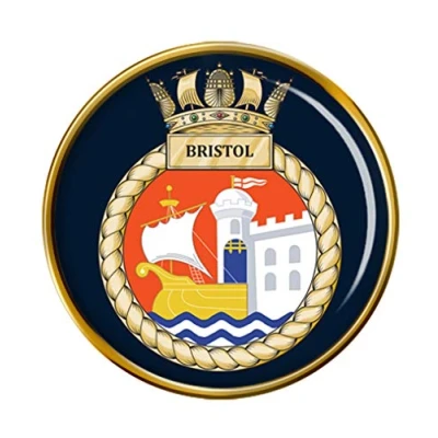Image of HMS Bristol, Royal Navy Pin Badge