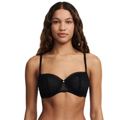 Image of Chantelle Women&#039;s C Jolie Demi Bra, Black, 32E